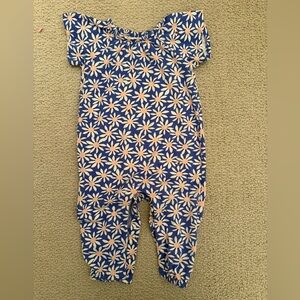 NWOT Hanna Andersson Blue and White Flower Print Dress